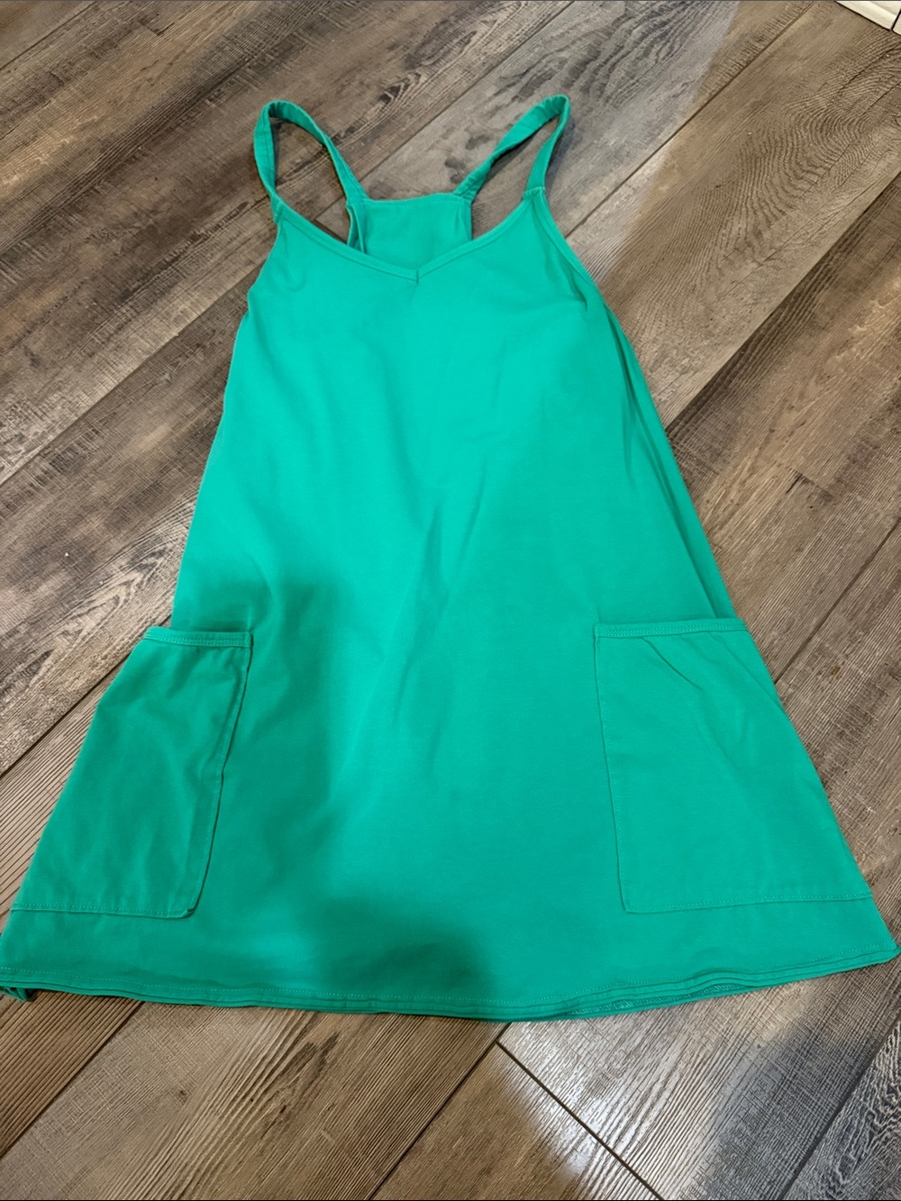 Women’s Tank Pocket Dress in Teal Green
